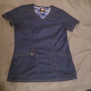 Navy Dickies scrub top